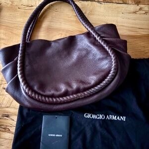 Giorgio Armani Satchel Dark Brown